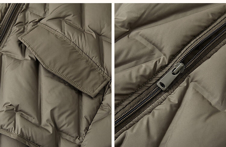Dme [Xueyu Manyou] Winter Lightweight 90% Duck Down, Geometric Squeeze Fabric, Concealing, Warm, Short Women's down Jacket 6
