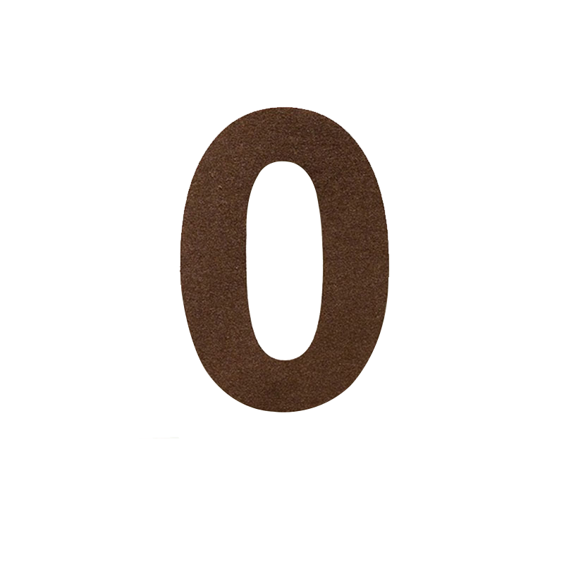 MODUO Birthday Scene Decoration Balloon, Thickened Non-Woven Fabric Number 0 Felt, Birthday Number Balloo