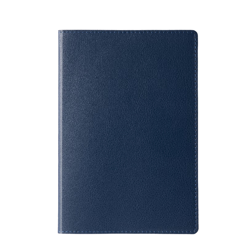Deli Leather Notebook, Light Business Notepad for Office Meetings And Note-Taking, 16K 80 Sheets/book, 250*175mm, BP02 Dark Blue