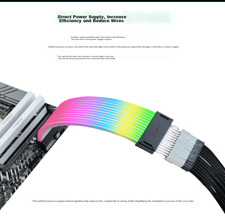 LIANLI Strimer Yicai Nici Xian Fourth Generation Wireless Version, Graphics Card Extension Cable 12+4-Pin Standard Version, Power Extension Cable, RGB Cable 8