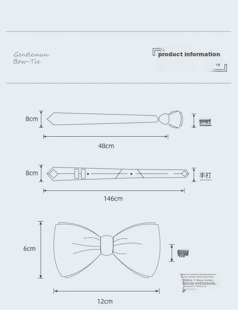GLO-STORY Hand-Tied Necktie for Men, Father's Day Gift, 8CM Formal Fashion Accessory, Suit Business Tie in Gift Box 13