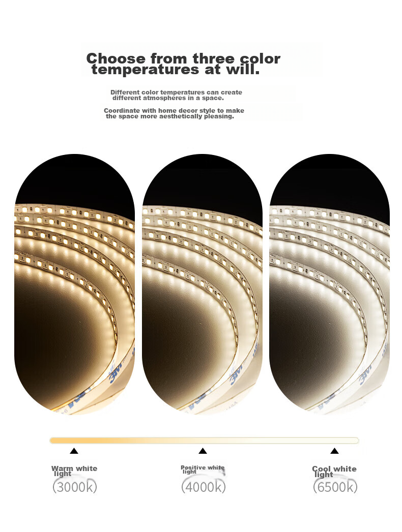 DELIXI Low-Voltage LED Strip Light, Flexible Linear Light Source for Suspended Ceilings, Mood Soft Lighting Strip, 10W Bare Board, 10 Meters, Warm White Light 10
