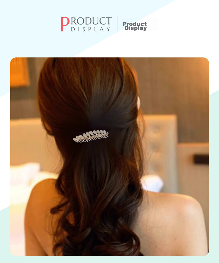 CHIMERA Wheat Ear Hair Clip, Side Clip for Women, Bangs Clip, Barrette, Top Clip, Hair Accessory, Mid-Autumn Festival Gift for Wome 11