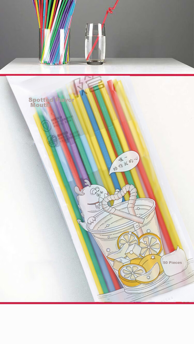 Yekee Disposable Multi-Functional Straws, Hygienic Art Straws, 50-Pack Y-9913 3