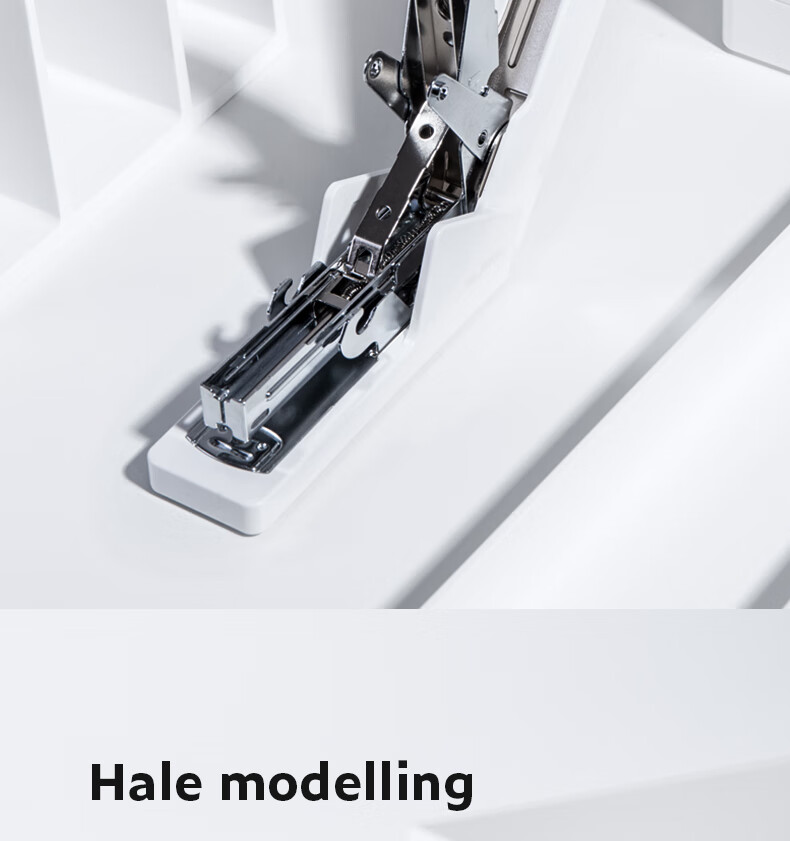 Deli Low-Force Stapler for Office Use, 30 Pages, Low-Force Stapler for Students, National Patent, Office Supplies, Ivory White NS081 4