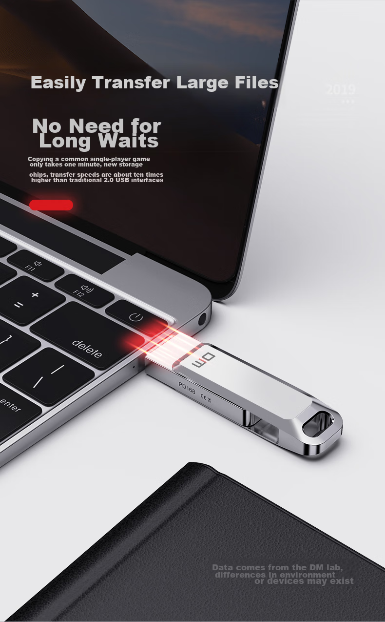 DM Daimai 256GB Type-C USB3.2 Phone Flash Drive, Metal PD168 Dual Interface Phone And Computer Compatible Thumb Drive 6