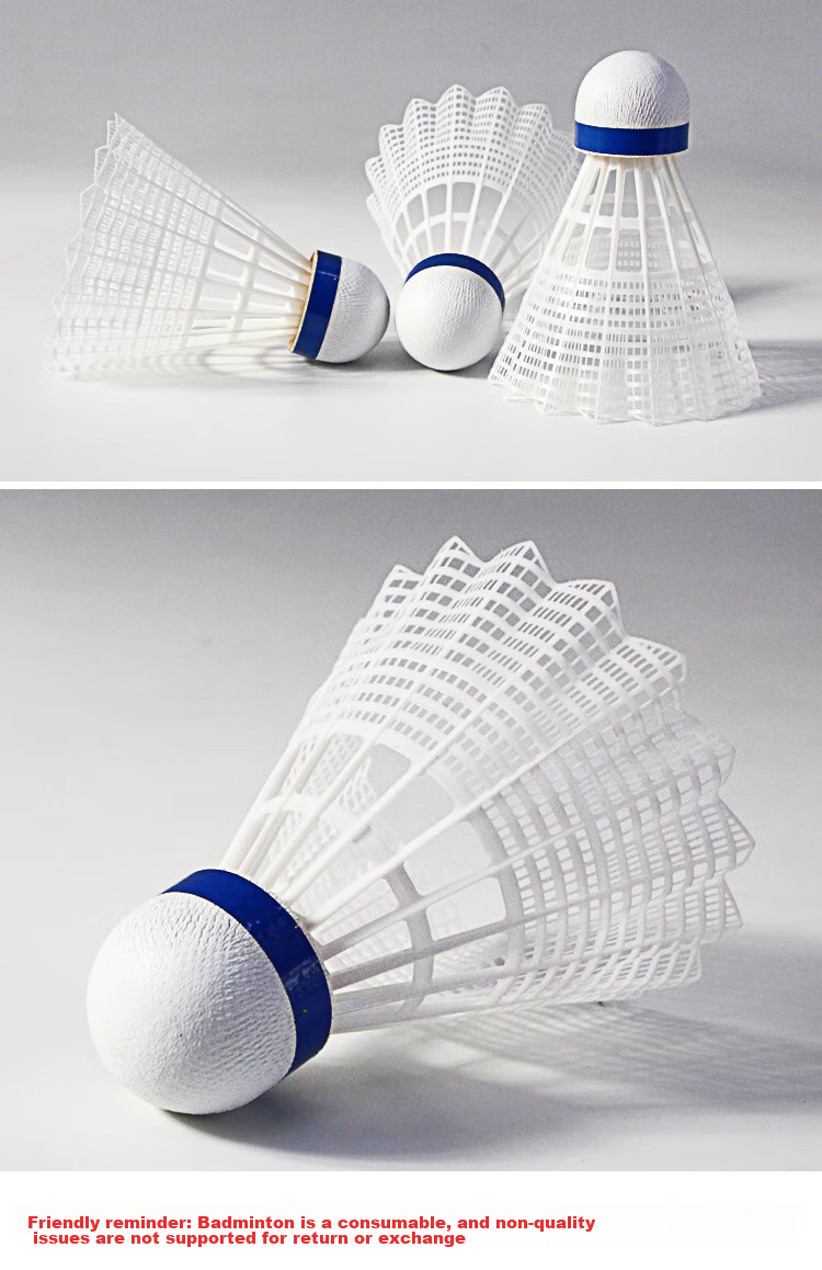 YONEX Badminton Nylon Shuttlecock, Durable for Competition And Training, YY Plastic Shuttlecock M-250 Yellow 5
