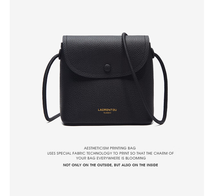 Laorentou Top-Grain Leather Women's Handbag, Large Capacity Shoulder Bag, Crossbody Bag, Phone Pouch, Valentine's Day Gift for 520 16