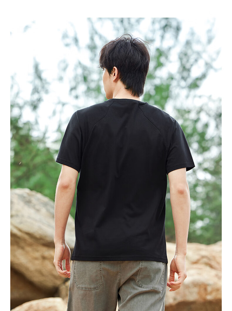 Pioneer Camp Summer Short-Sleeve Cotton T-Shirt for Men, Loose-Fit Casual Oversized Top for Middle-Aged, White, XL 13