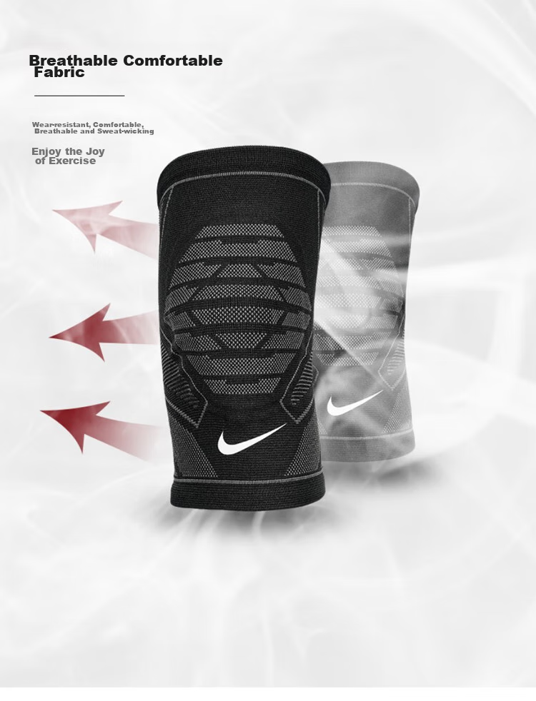 NIKE Sports Knee Pads for Climbing, Hiking, Outdoor Running, Basketball Knee Straps N1000669031M Two-Pack 9