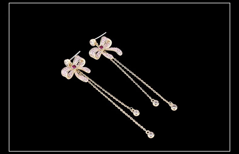 Eternelle French Eternal Original Design Earrings, Elegant Ear Rings, Fairy-Like Tassel Earrings, Birthday Gift for Wome 9