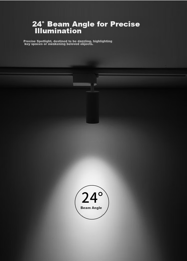 NVC LED Spotlight, Commercial Use for Clothing Stores And Showrooms, Background Wall Track Light, White Shell, 15 Watts Warm White - Track Rail Sold Separately 6