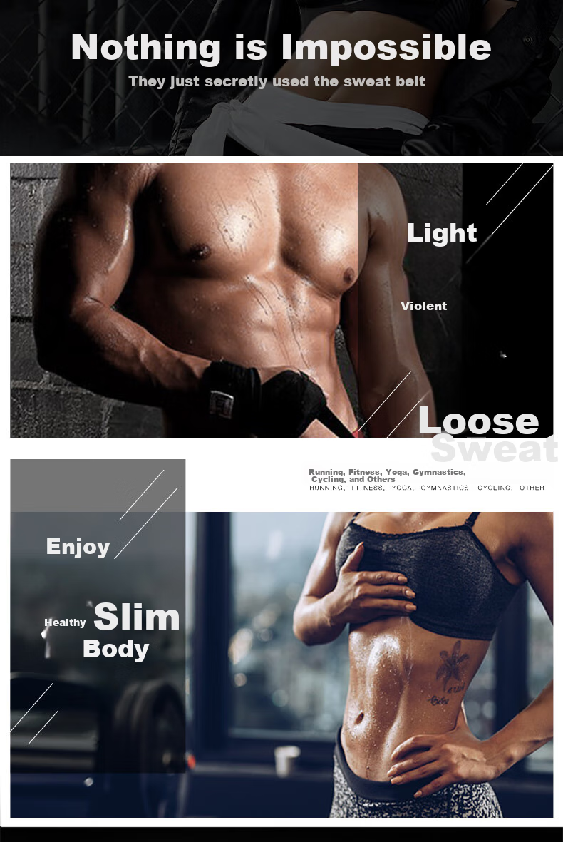 Bestray Sweat-Inducing Fitness Waist Trainer for Weight Loss, Exercise, Back Support, Abdominal Shaping And Body Slimming 2