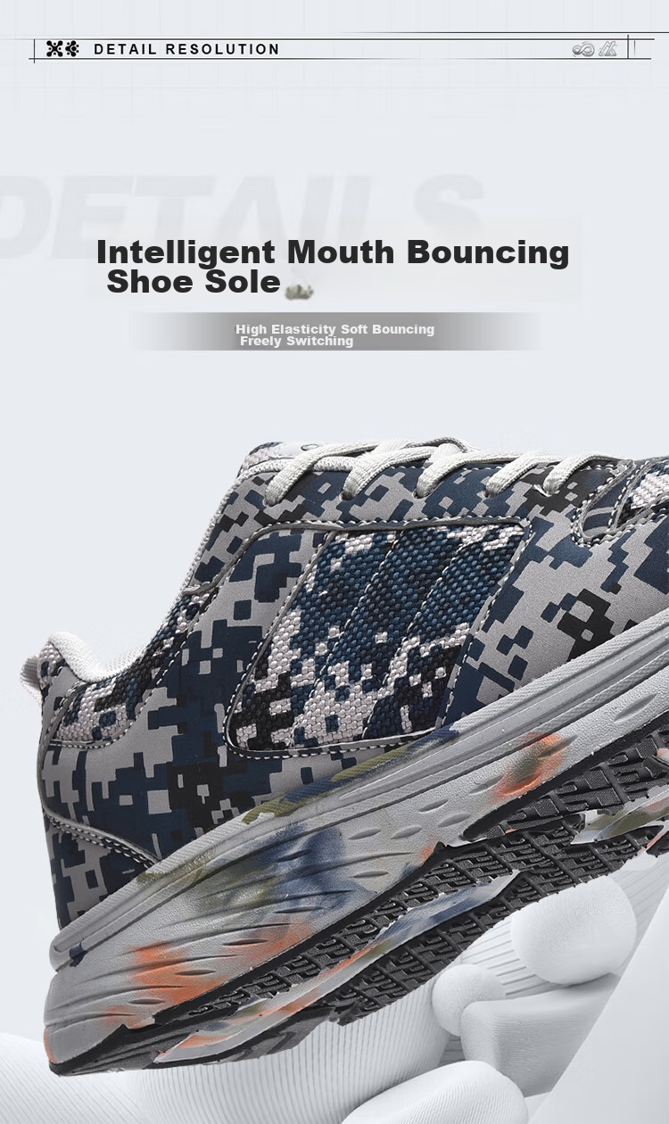 CARTELO Men's Shoes, Camouflage Rubber Shoes, Autumn And Winter Casual Sports Training Military Training Outdoor Running Hiking Mountaineering Tourism Soft-Soled 9