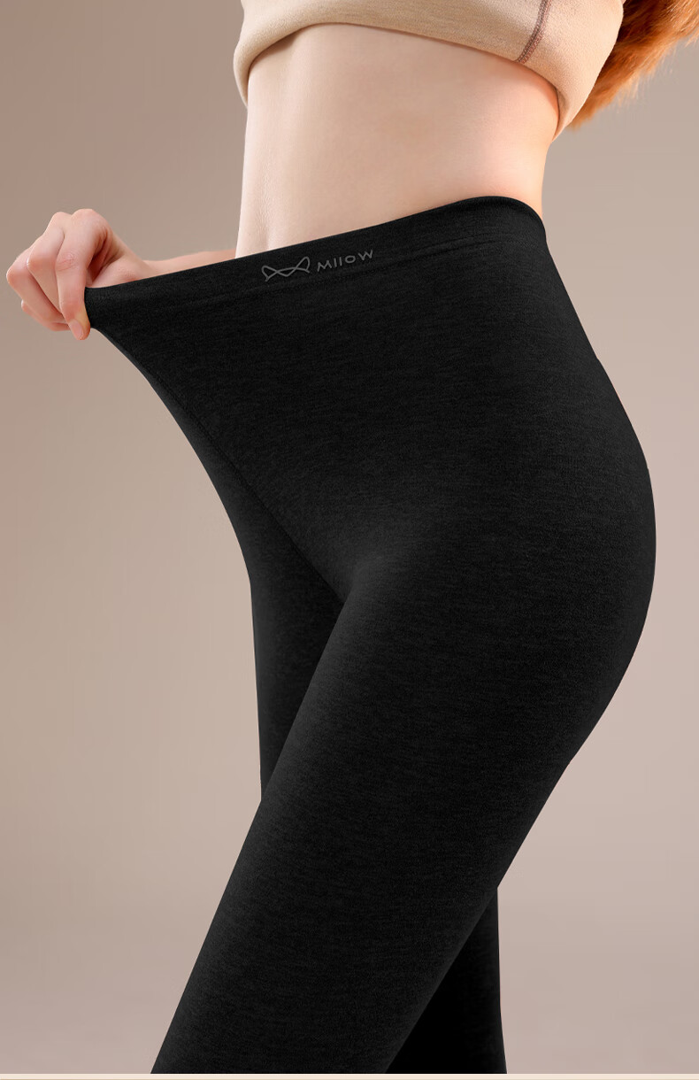 MiiOW Authentic Cashmere Thermal Pants Women's Silk Heating Thickened Autumn Winter Cotton Wool Leggings 4