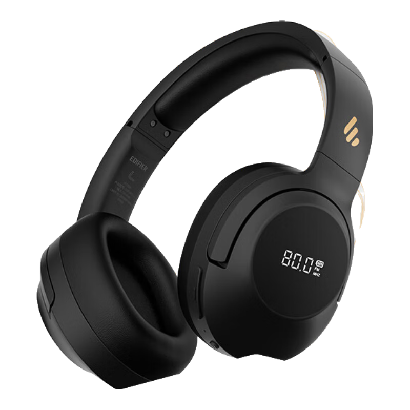 EDIFIER K710W Over-Ear FM Tuning Bluetooth Headphones, Study Headphones, English Listening Test Headphones, Specially Designed for Online Classes, Compatible with Apple, Huawei, Xiaomi, OPPO, Deep Space Black