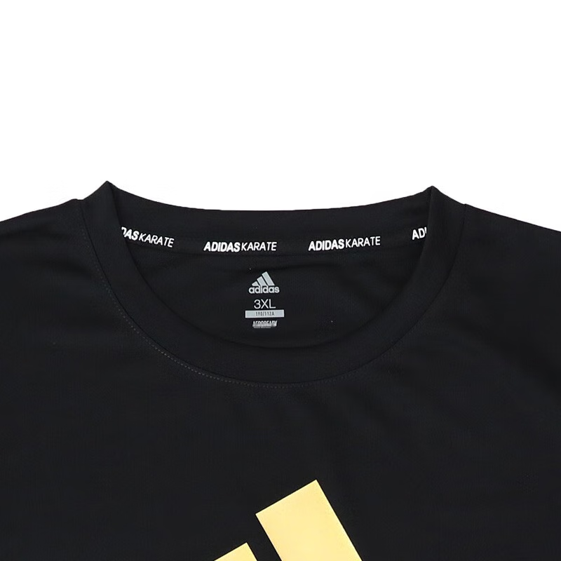 Adidas Men's Short-Sleeve Outdoor Casual Breathable Sportswear Fitness Quick-Dry T-Shirt, White/black (Judo), Size S 8