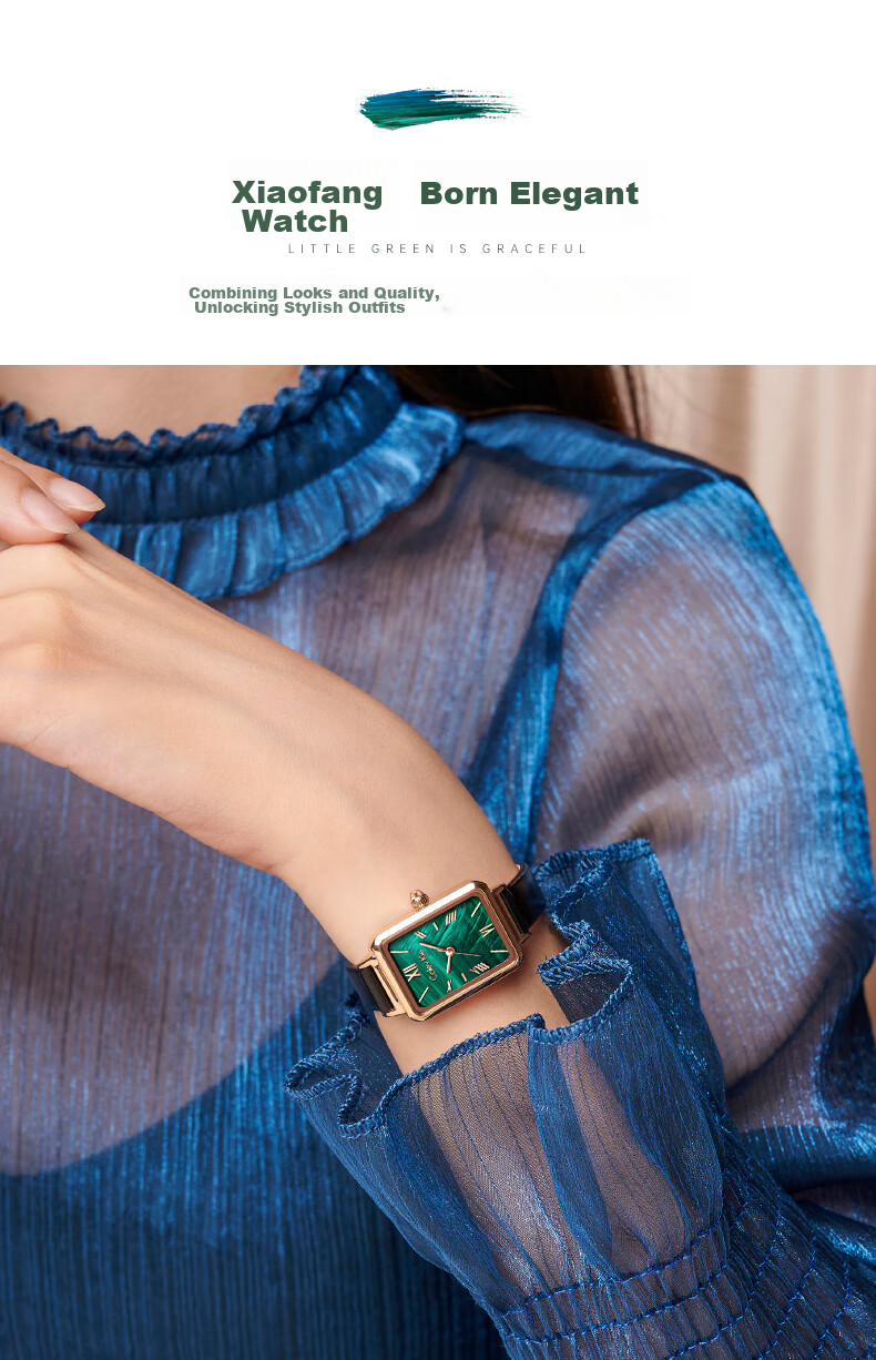 Colevkie Little Green Watch Women's Watch 2026 New Luxury Niche Brand Elegant Birthday Gift for Women 7