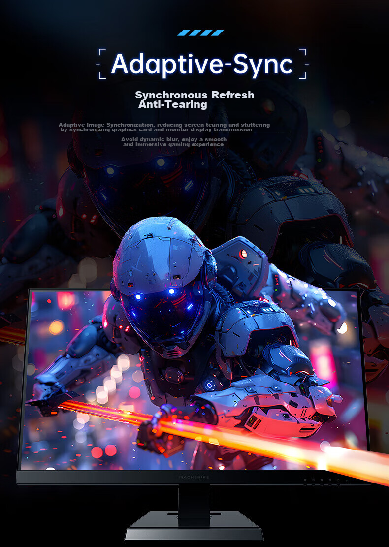 MACHENIKE 24.5-Inch 300Hz Overclockable to 310Hz High Refresh Rate HDR Low Blue Light 1ms Built-In Power Gaming Monitor Non-240 Starry Sky MZF25F300 9