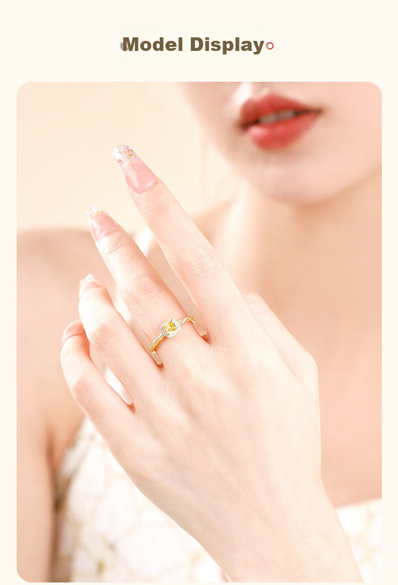 MOLADY Small Sugar Cube Silver Ring for Women, Gold Color Single Ring, Confession Proposal Birthday Gift for Girlfriend Or Wife on Valentine's Day, May 20th, Or Any Special Occasio 8
