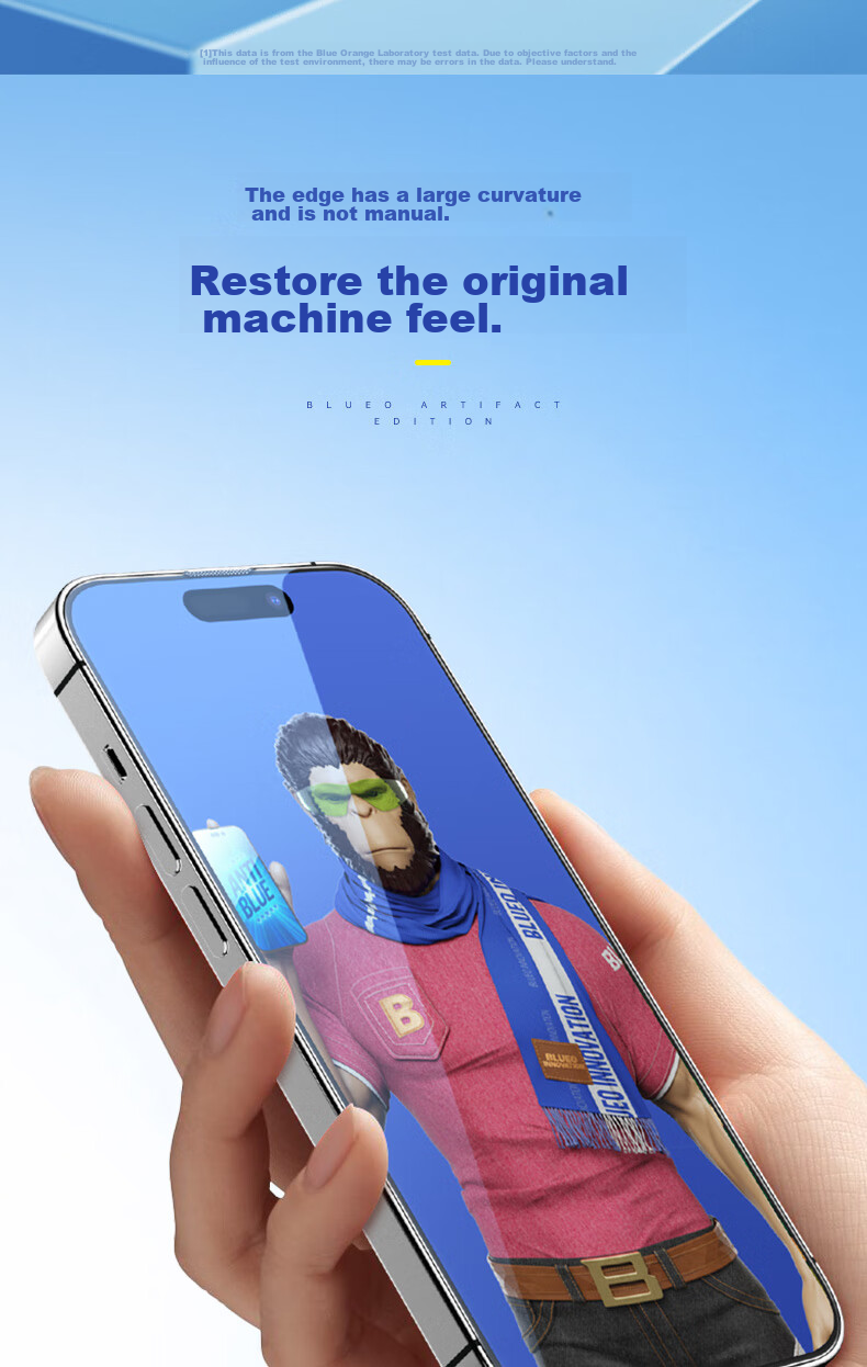 Lanxingxiansheng Tempered Glass Screen Protector for IPhone 15 Plus/14 Pro Max, Full Coverage Anti-Blue Light Shatterproof Ultra-Thin Screen Film for IPhone 15 Plus 5