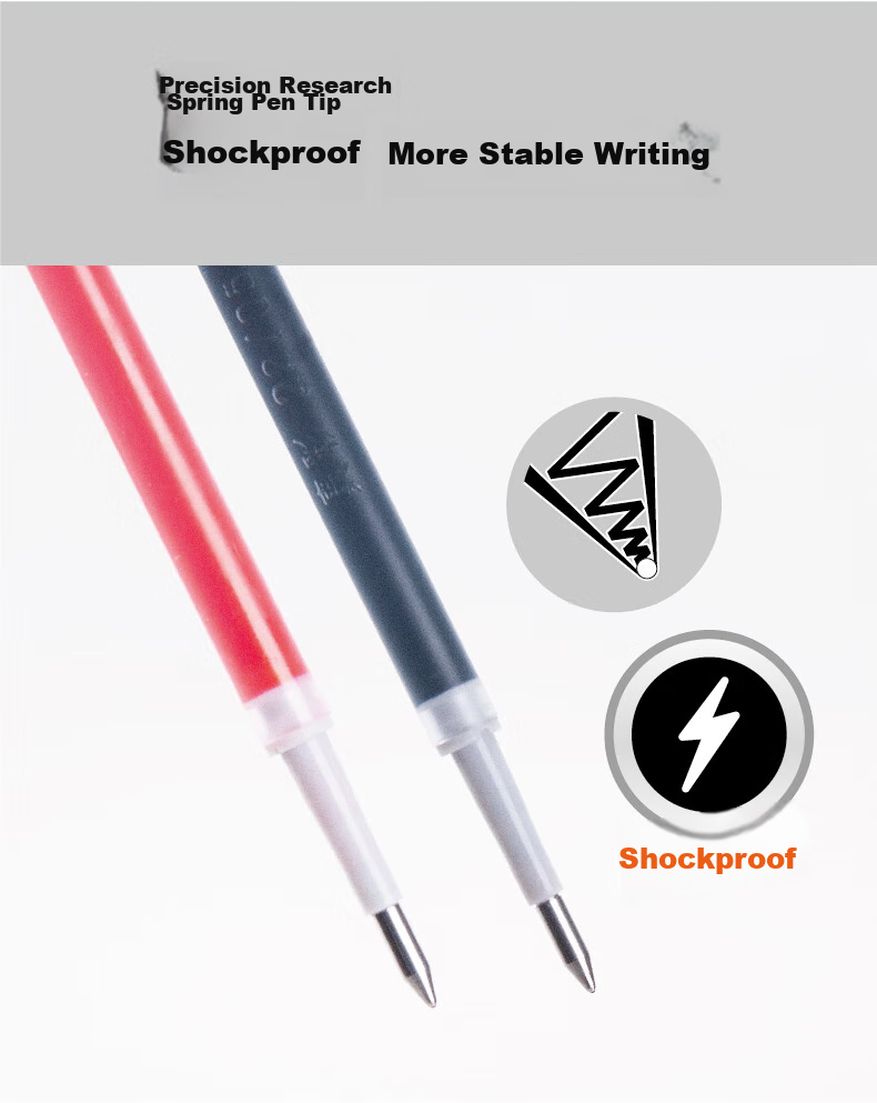 TRUECOLOR 1588 Sali Core 0.5mm Black Retractable Gel Pen Universal Refill Office Bullet Tip Signature Pen Student Exam Writing Pen Replacement Refills Compatible with Zebra And Pilot 20 Pieces/box 6
