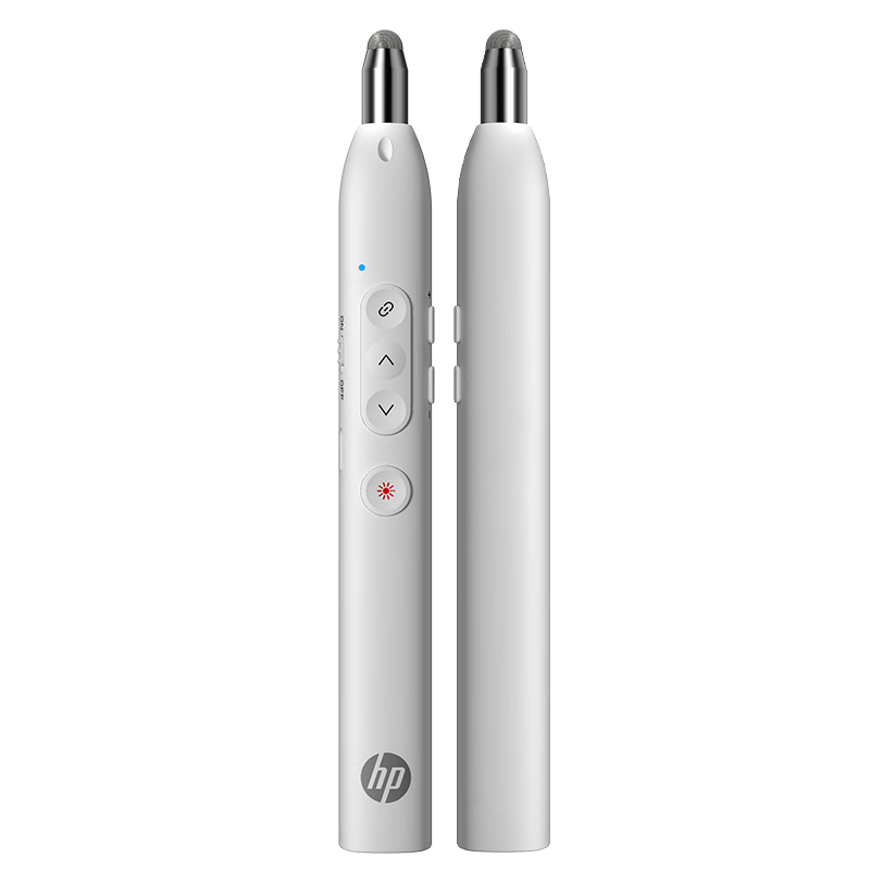 HP SS232 Page-Turning Pen, PPT Laser Pointer, Remote Page-Turning Device, Electronic Teaching Pointer for Teachers, Office Meeting Presentation Adjuster, Suitable for LED Screens, White with Red Light
