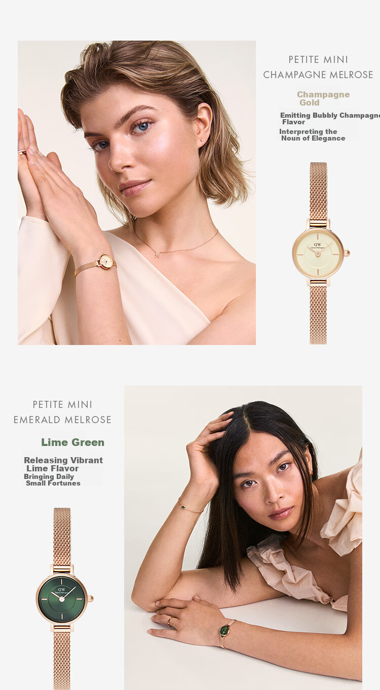 DanielWellington DW Ladies' Watch, Mini Round Sugar, Delicate Fashion European And American Wristwatch, Birthday Gift for Girlfriend, DW741 6