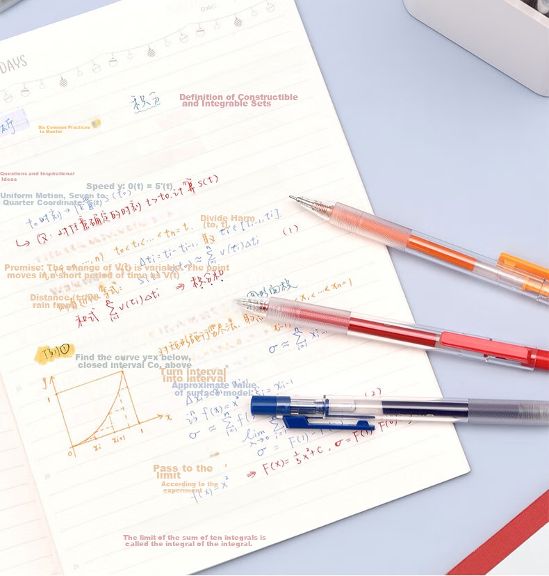 KACO Red Pen, 0.5mm, Red Gel Pen, Semi-Needle Tube, Retractable, for Teachers' Grading And Homework Correction, Carbon Ink Pen, Student Use, Water-Based Pen, Red, 1 Pen/pack, K5 5