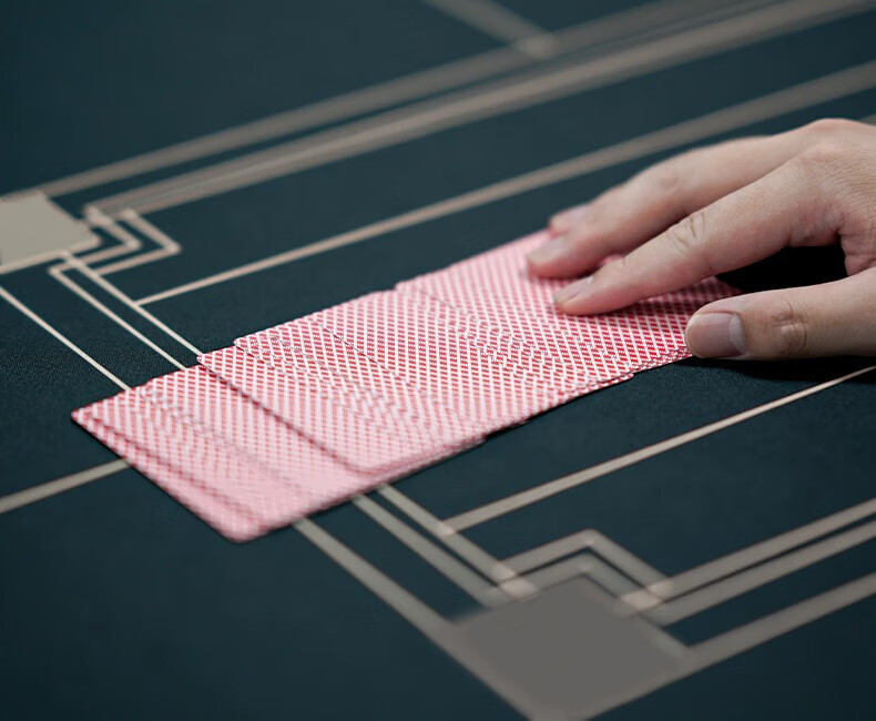 Deschen Poker Table Cloth Rectangular Poker Mat Thickened Edge-Locked Rubber Gaming Table Mat for Card Room 5