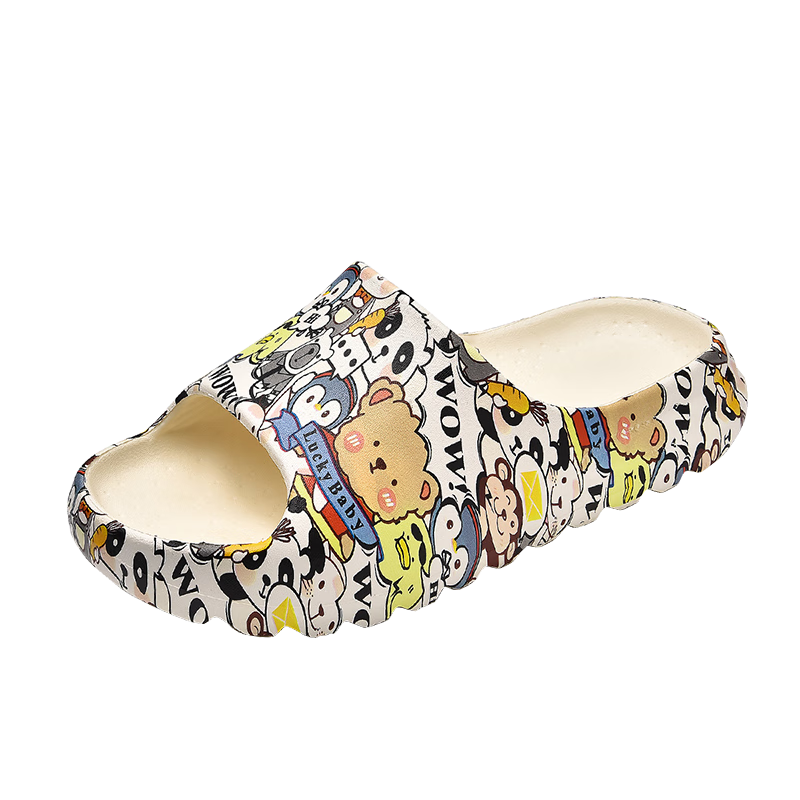 CARTELO Women's Slippers, Comfortable Home Sandals, Bathroom Slippers, Women's Shoes, 0824 Animal Park, Size 38-39