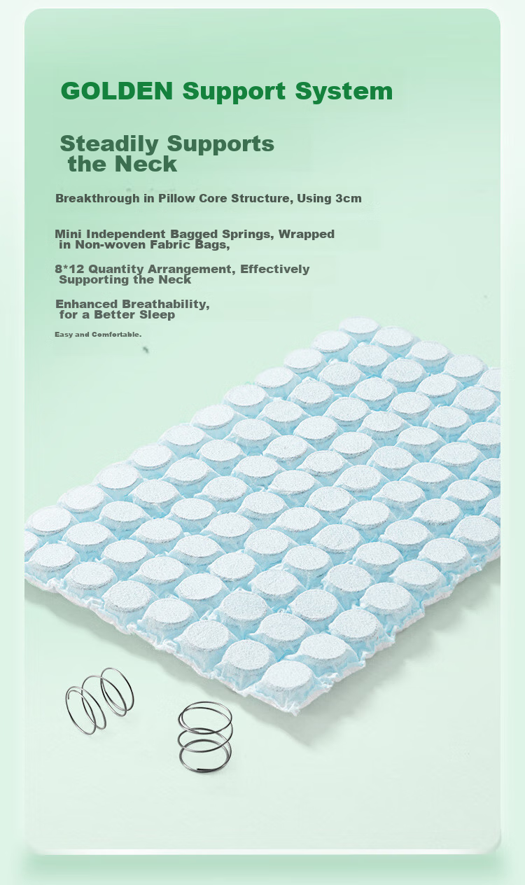 Jinxiangshu Thai Natural Latex Pillow Spring Mattress Core Cervical Pillow Side Sleeping Anti-Snoring Adult Special Gift Box Set 11