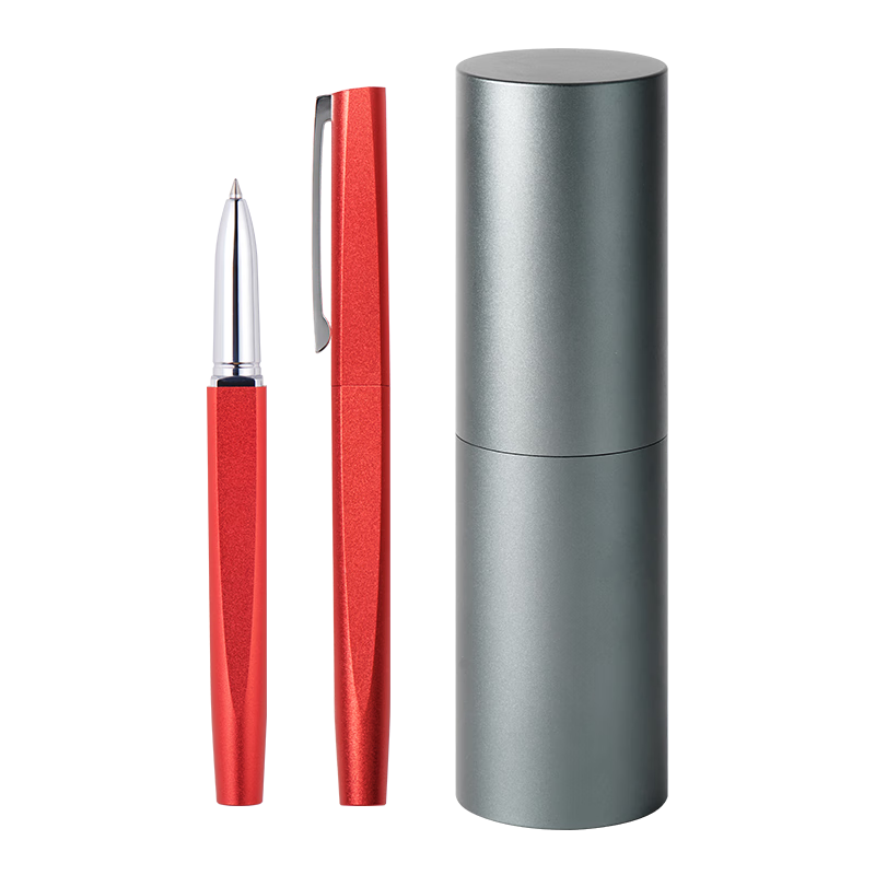 KACO [Gift for Teachers] Premium Signature Pen, 0.5mm Black Ballpoint Pen, Birthday Gift for Men And Women, Business Gift, Red