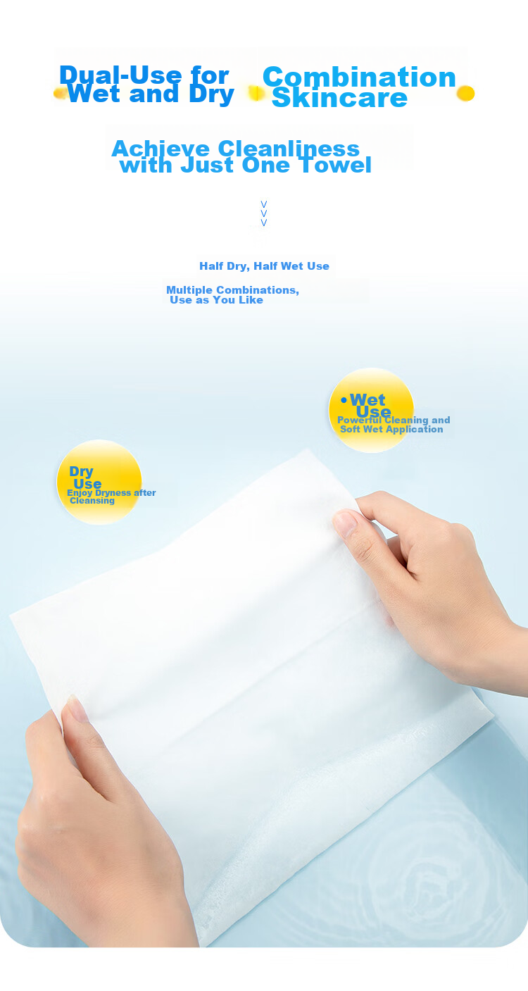 ITO Disposable Facial Cleansing Wipes, Pull-Out Style, 80 Sheets * 3 Packs, Makeup Remover, Wet And Dry Use, Soft Cotton Wipes, Gift for Wome 7