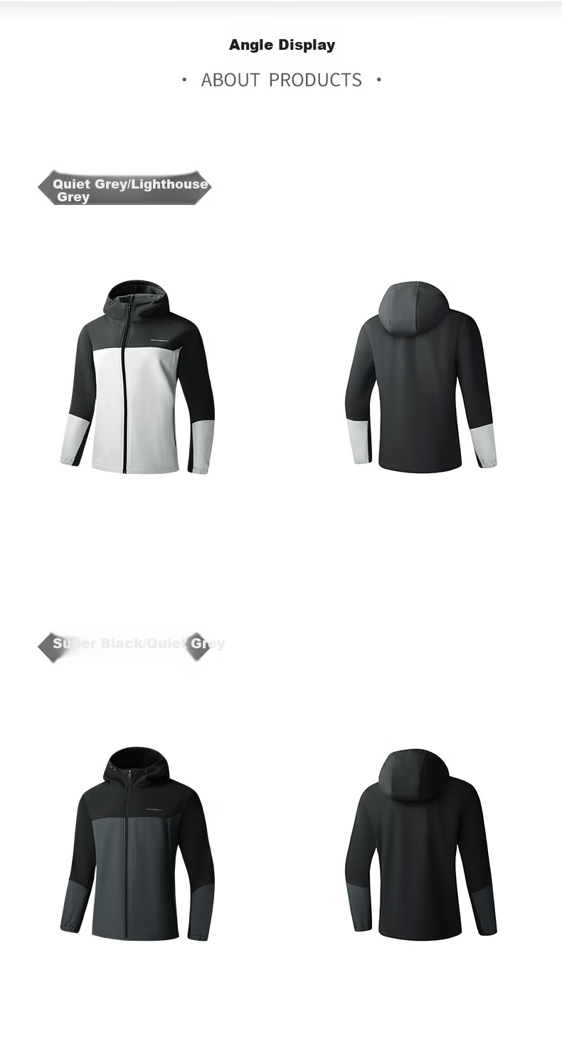 361° Men's Spring Jacket, Triple-Protection Sports Outdoor Water-Repellent Casual Fleece-Lined Coat, Style 652544602-1 22