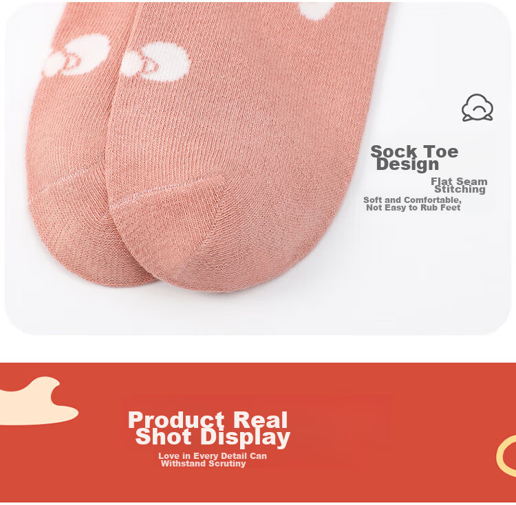 LangSha Children's Socks, Girls' Mid-Calf Socks for Spring, Autumn, And Winter, Cotton Socks, Breathable Baby Socks, Student Mid to Big Kids Socks, 6 Pairs 12