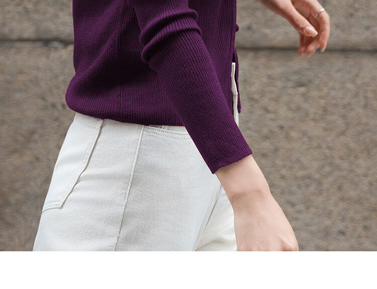 Dme [Light Mature Style Knit Sweater] Spring And Autumn Elegant Top Long-Sleeve Pullover Women's Sweater 13