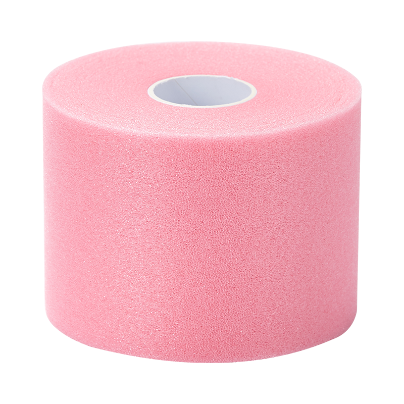 Taan Badminton Racket Shock-Absorbing Film, Tennis Racket Grip Tape, Extended And Widened 30-Meter White + Pink, 2 Rolls
