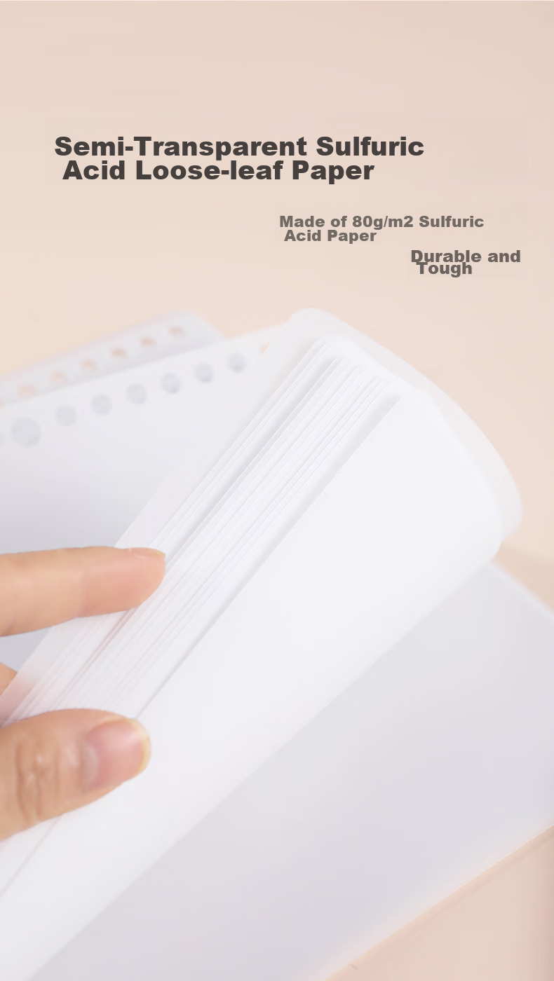 KOKUYO A4 Folded Loose-Leaf Paper CampusA5 Refill Notebook for Postgraduate Entrance Exam Notes, Loose-Leaf Paper Inner Pages, 8mm Ruled, 50 Sheets/book, 1 Book WCN-CLV3210 6