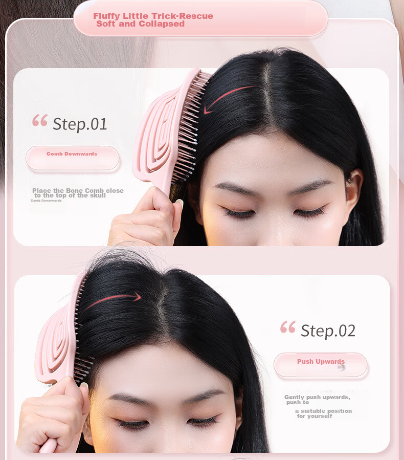 GECOMO Hair Styling Comb, Barbershop Wooden Comb for Men And Women, Fine And Coarse Teeth, Pointed Tail Comb, Steel Needle Heat-Resistant Comb, Stylist Tool, 4 Pieces 3