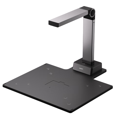 Deli Scanner High-Speed Camera, Video Display Stand with 22 Million Pixels, Automatic Continuous Scanning, AI Intelligent Photo ID Document High-Speed High-Definition Scanning for Office A4 Hard Base GK246