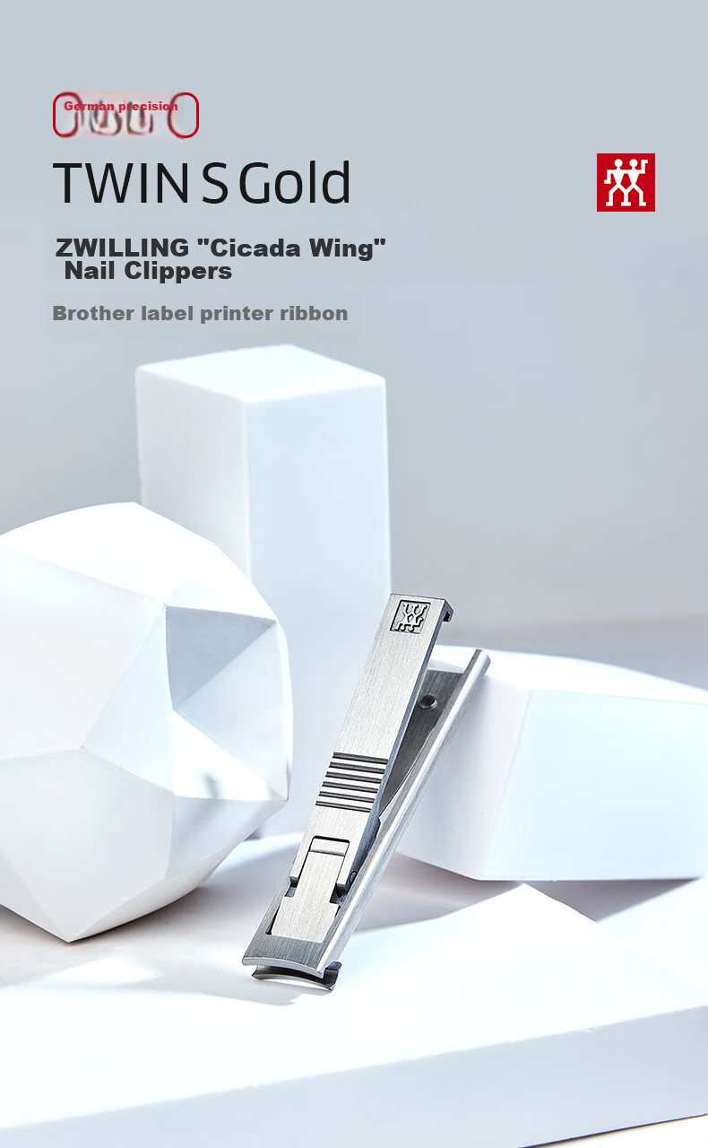 ZWILLING Nail Clipper, Stainless Steel Anti-Splash Nail Cutter, Portable Ultra-Thin Cicada Wing Nail Scissors And File, Manicure Tools, Germa 2
