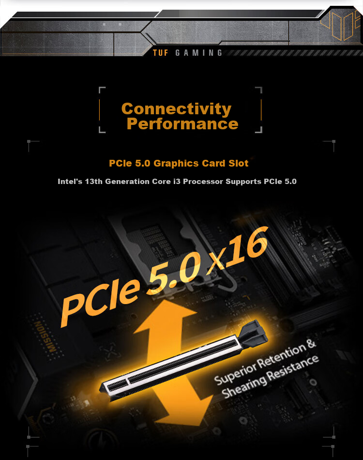 ASUS TUF GAMING B760M-PLUS WIFI II Chuangpaoshou Second Generation DDR5 CPU 14600KF/14700KF (Intel B760/LGA 1700) 9