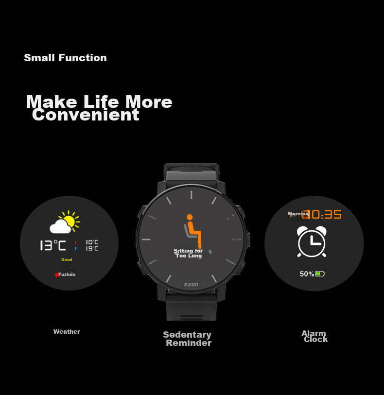 EZON Outdoor Running Watch, Dynamic Heart Rate Monitor, Speedometer, Professional Marathon Sports Watch T935 16