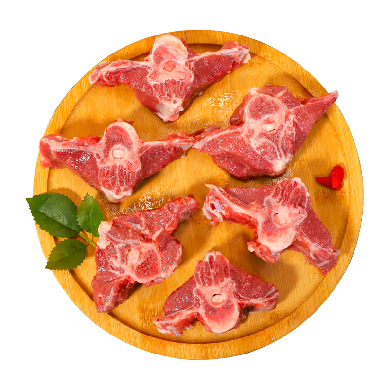 滩洋鲜生宁夏滩羊肉原切羊蝎子净重2斤生鲜冷冻羊肉火锅食材 散养滩羊