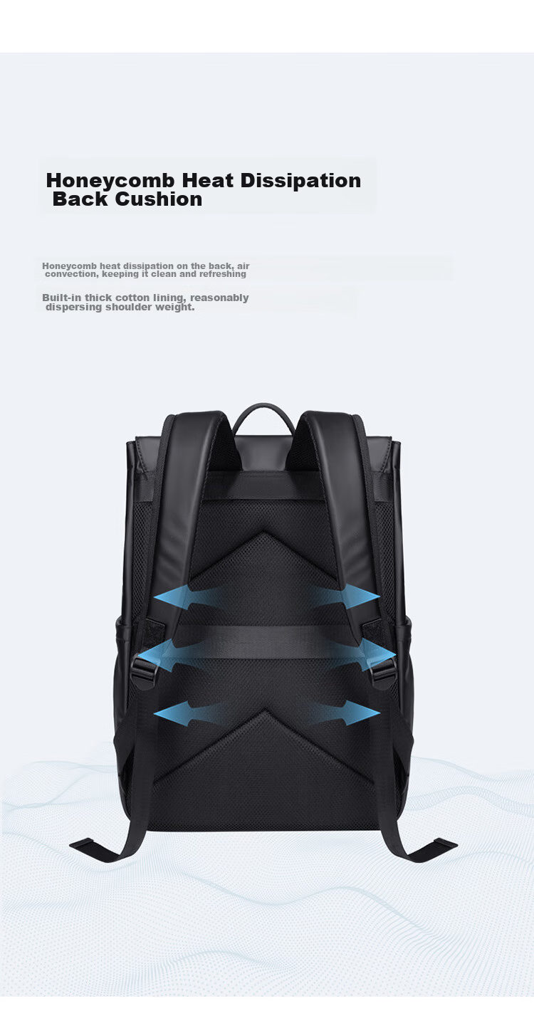 GOLF Backpack for Men And Women, Travel Laptop Bag 15.6/16 Inch, Student Bookbag with Flip Cover, Contrasting Colors, Business Trip Backpack 9