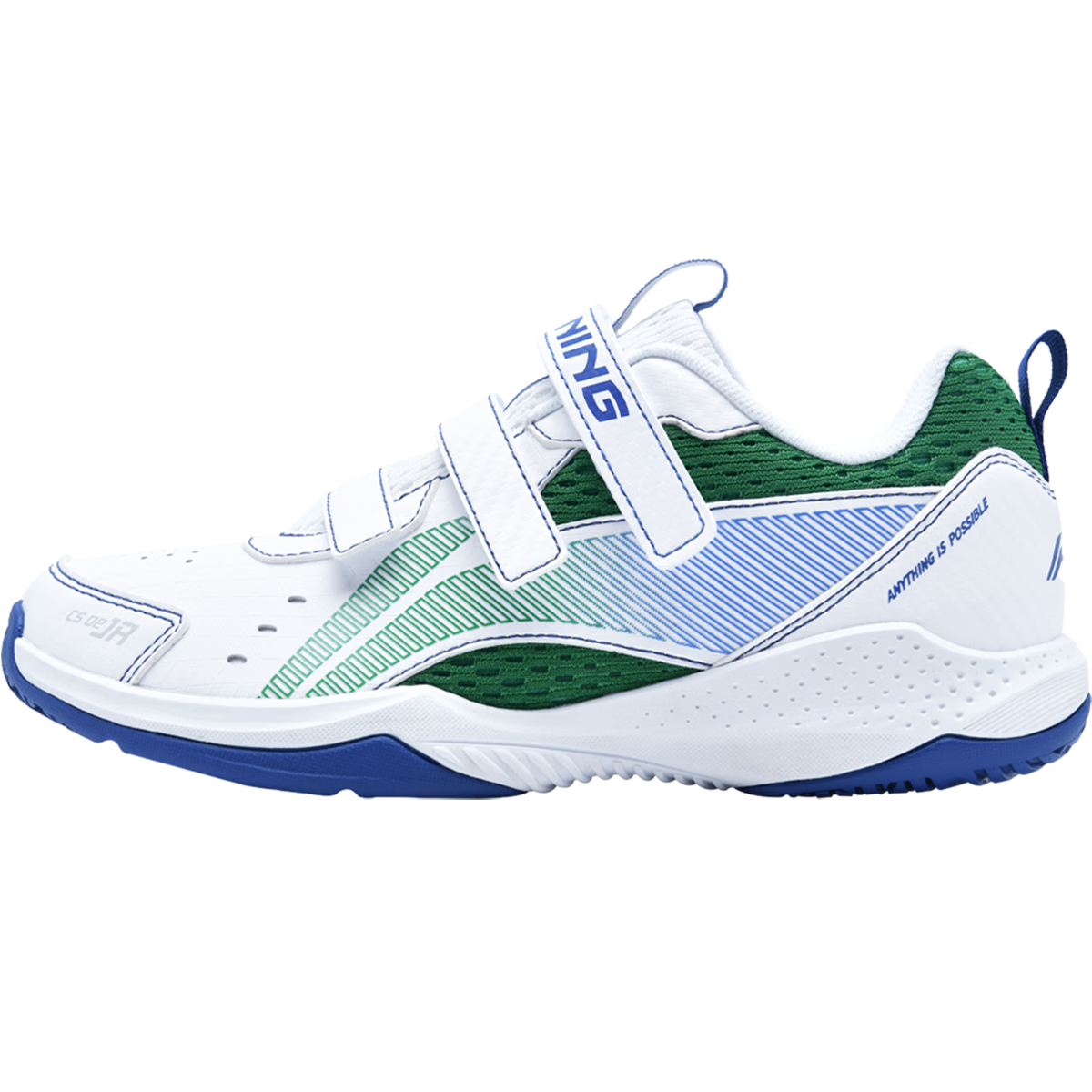 Li-Ning Children's Badminton Shoes, Youth Thunder Junior Badminton Pioneer, Wear-Resistant, Non-Slip, Easy-To Velcro Sneakers
