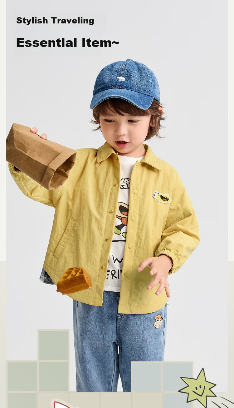 BALABALA Children's Clothing, Baby Outerwear, Boys And Girls Clothes, New Autumn Thin Shirt, Cute Casual Style, 208325105209 1