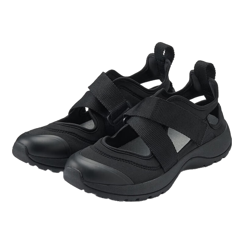 MUJI Sports Sandals for Men And Women, Summer Comfortable Breathable Sandals, Black, Size 40