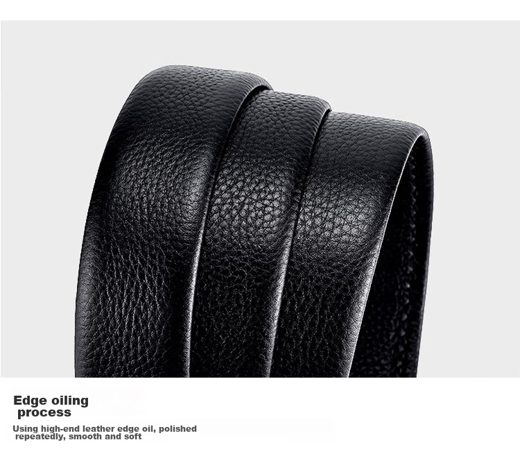 Hush Puppies Leather Belt for Men with Automatic Buckle, Top-Grain Cowhide High-End Gift Box Birthday Present for Boyfriend 10